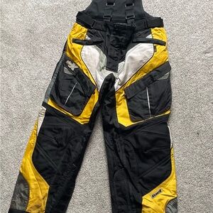 Black and Yellow Men's Snow Pants